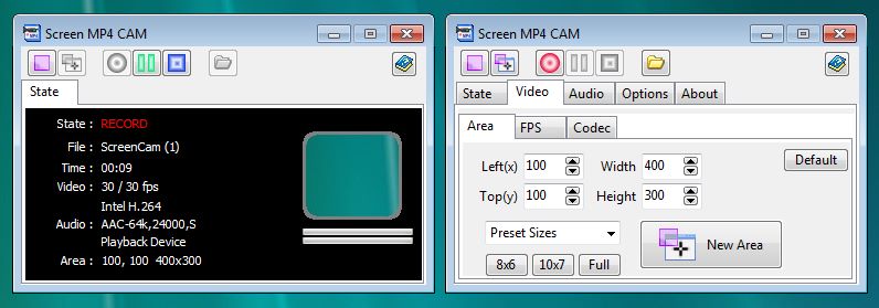 Screen MP4 CAM screenshot