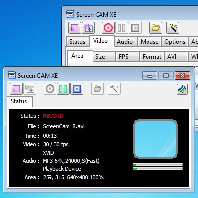 Screen CAM XE is software for Screen Capture.